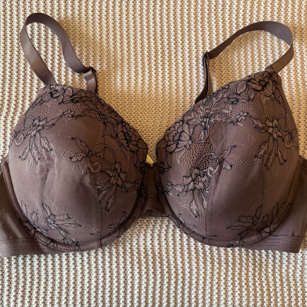 Cacique Brown Lace Bra